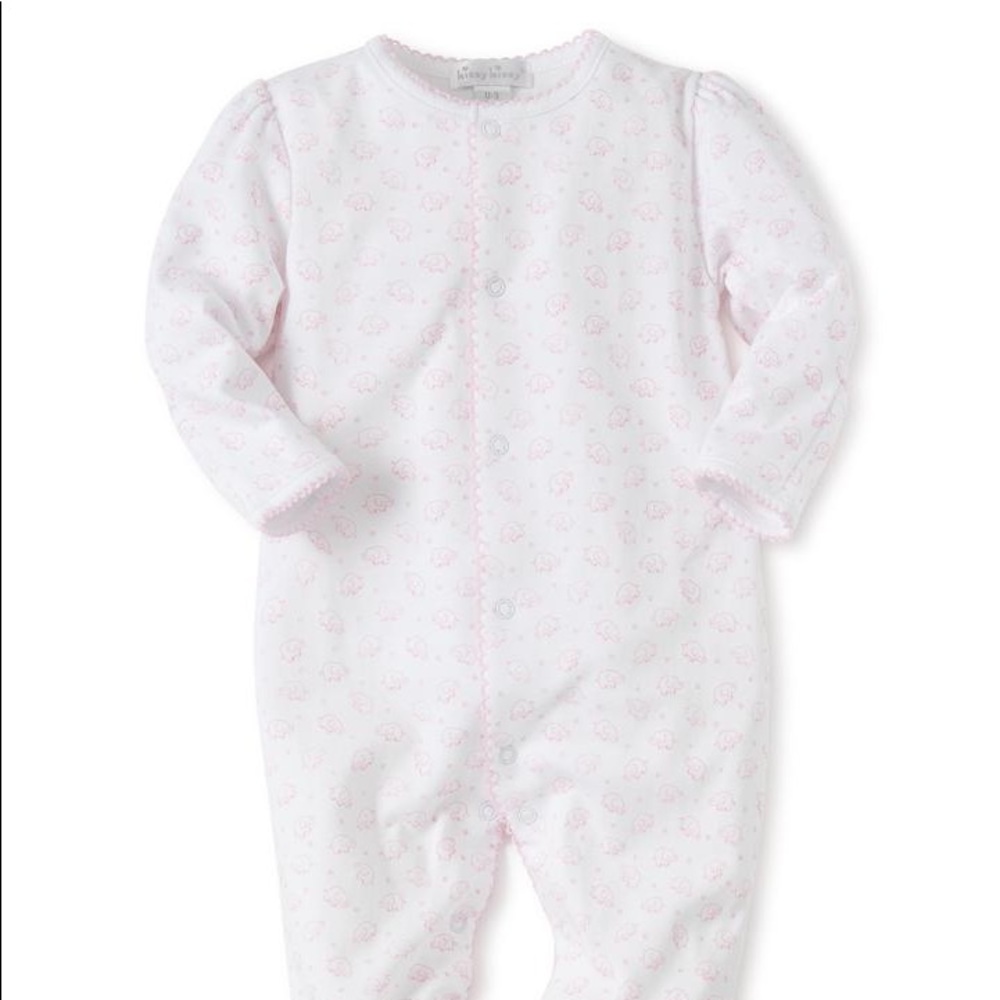 Kissy Kissy | Footie with Pink Elephants